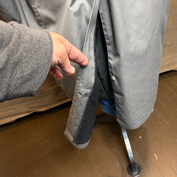 Vintage London Fog Towne Trench Coat Double Breasted Men’s Size 42 Reg Gray - Picture 11 of 16